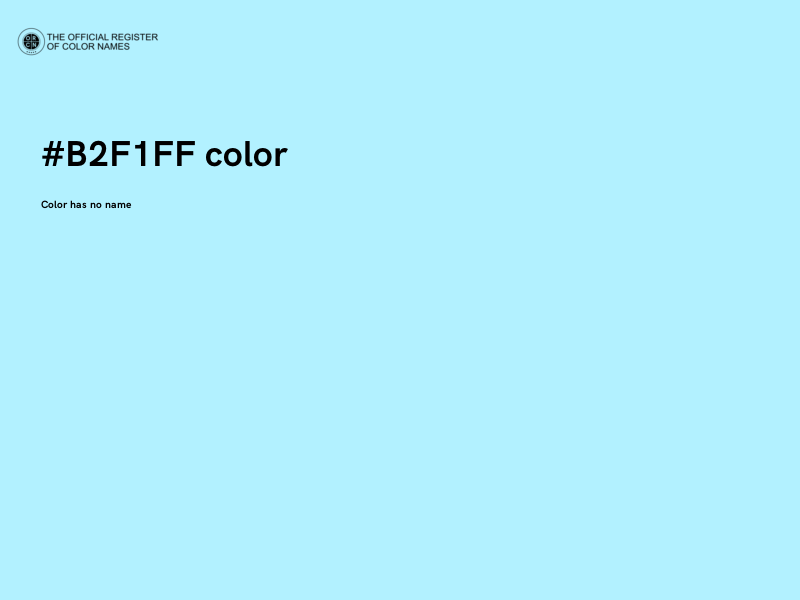 #B2F1FF color image