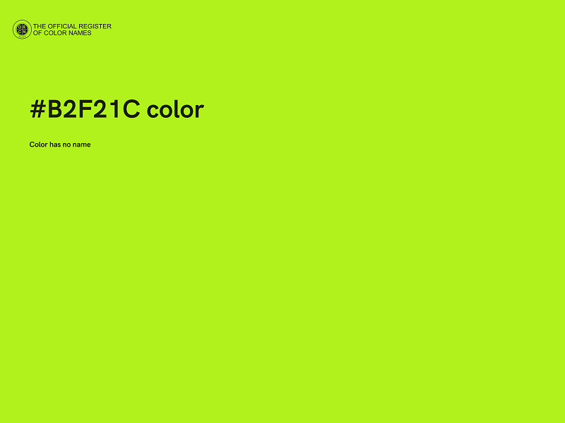 #B2F21C color image