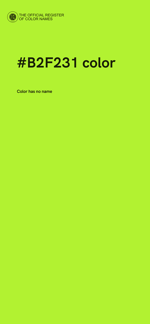 #B2F231 color image