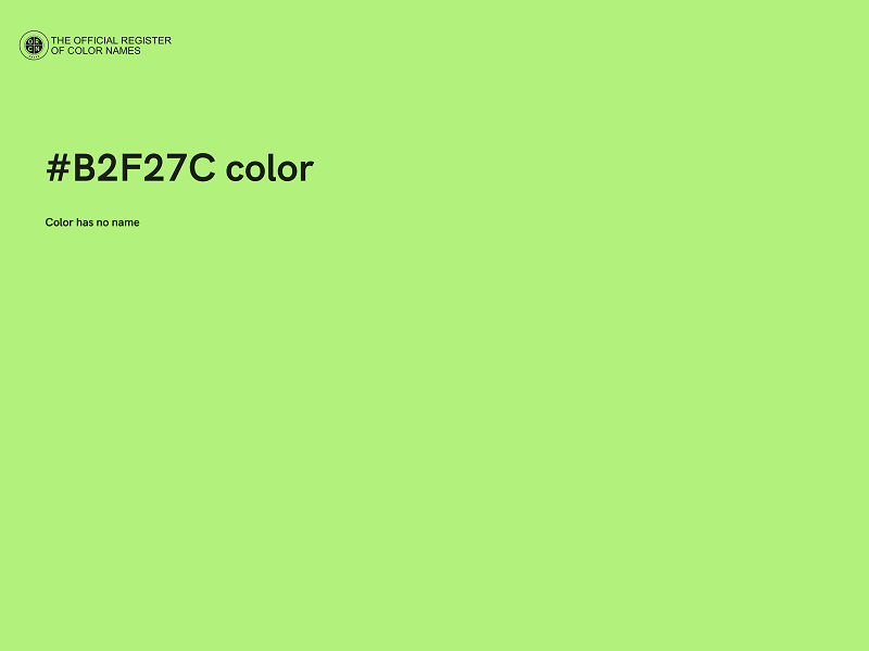 #B2F27C color image