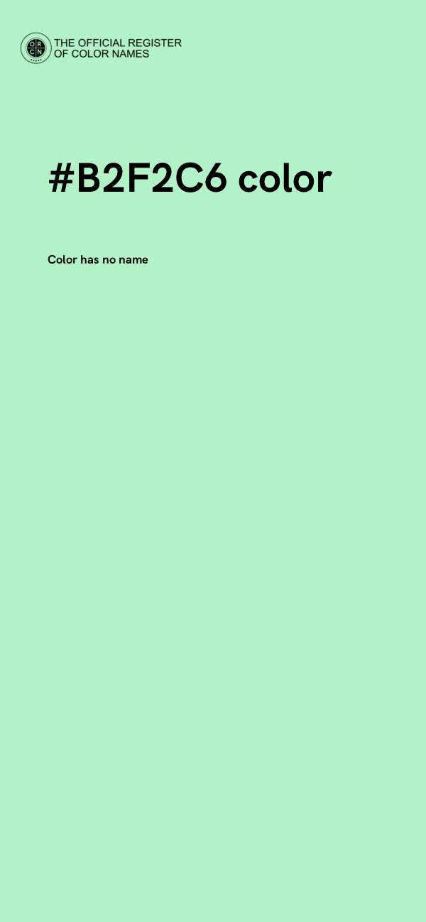 #B2F2C6 color image