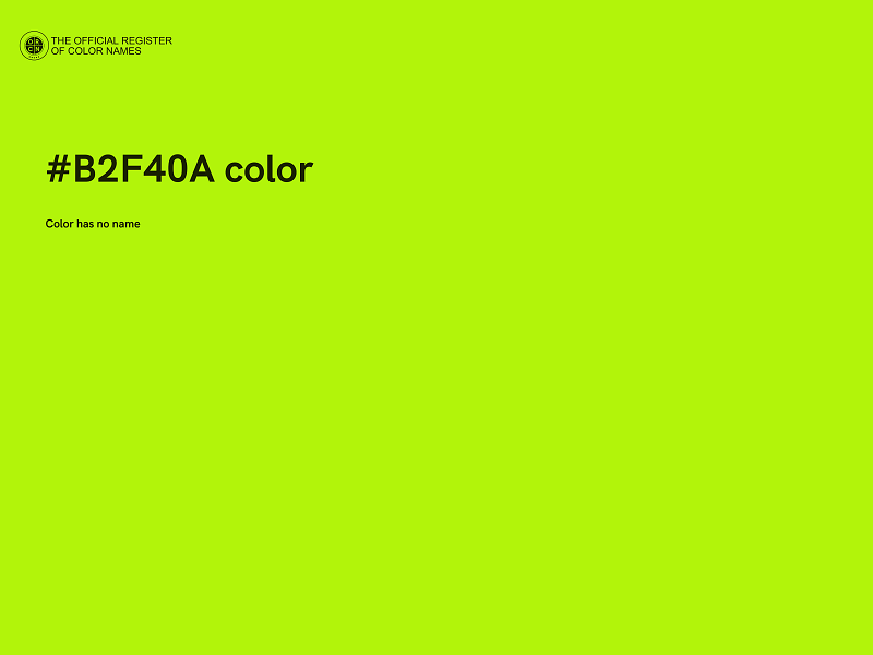 #B2F40A color image