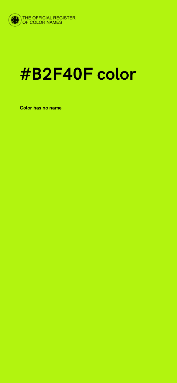 #B2F40F color image