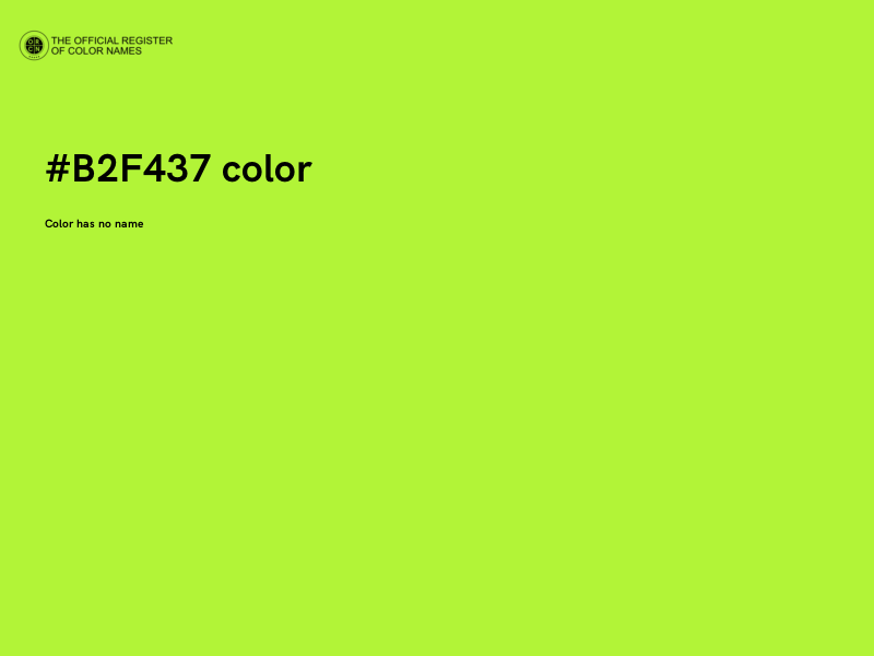 #B2F437 color image