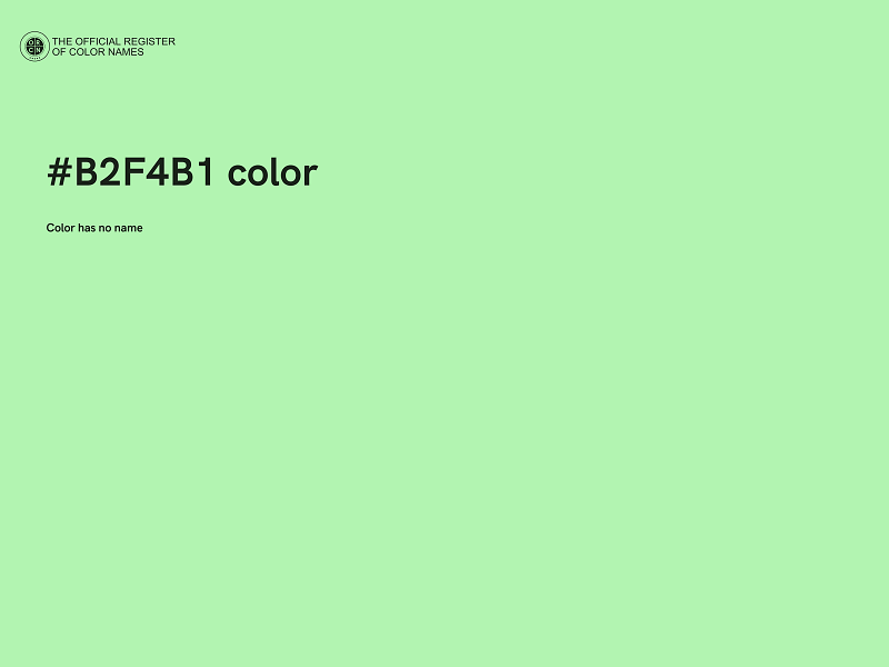 #B2F4B1 color image