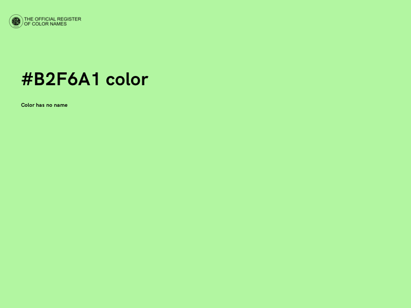 #B2F6A1 color image