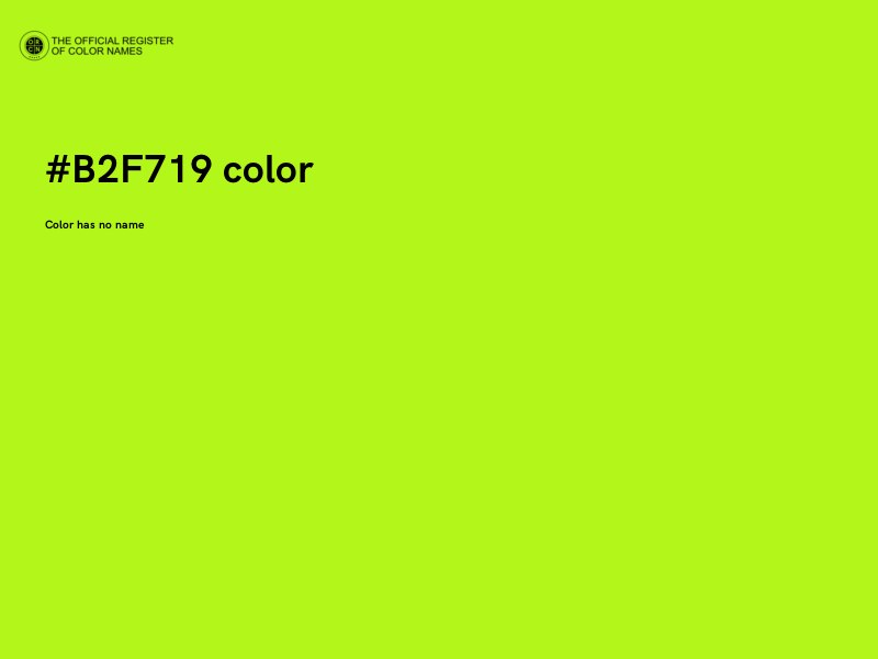 #B2F719 color image