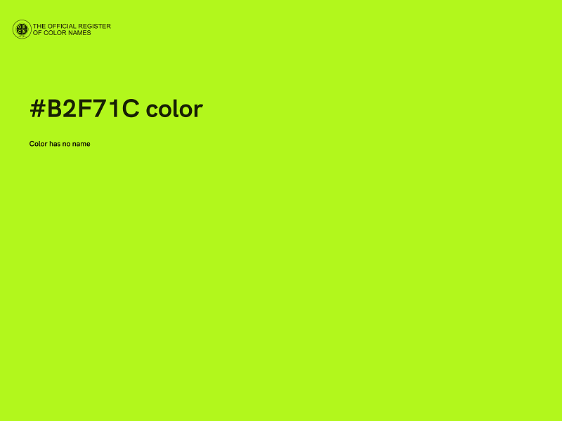 #B2F71C color image