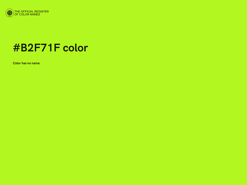 #B2F71F color image