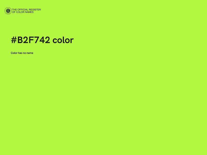 #B2F742 color image