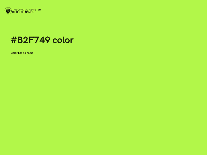 #B2F749 color image