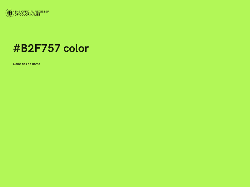 #B2F757 color image