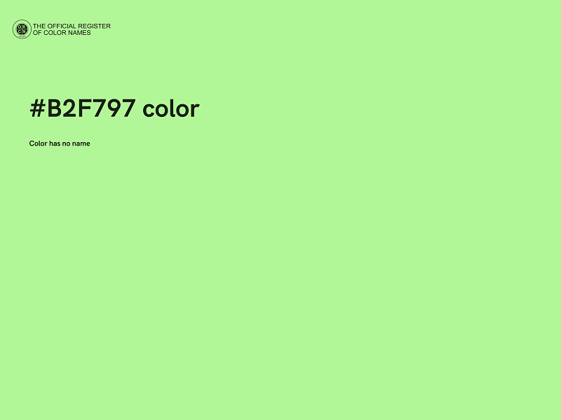 #B2F797 color image