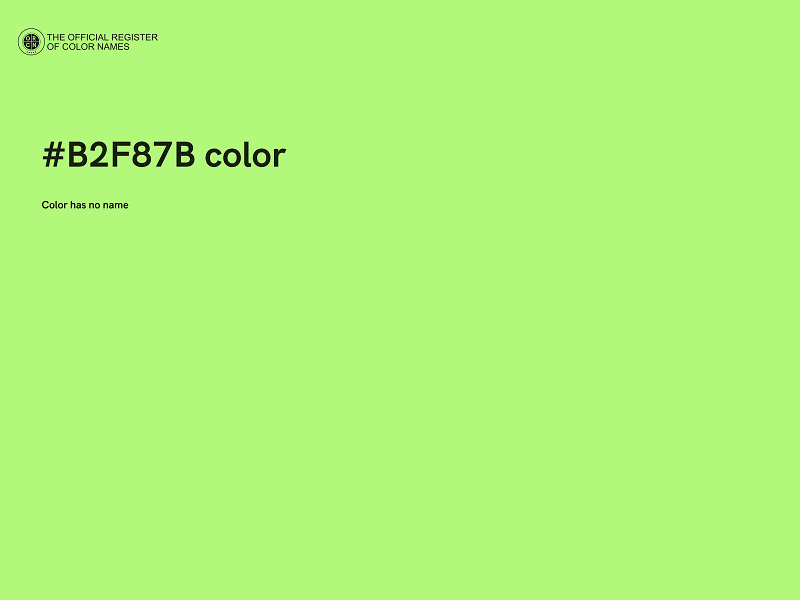 #B2F87B color image
