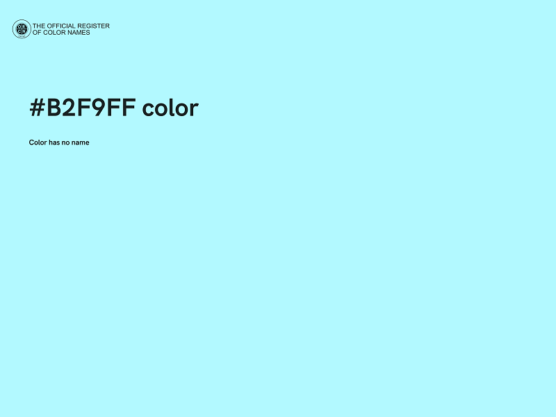 #B2F9FF color image