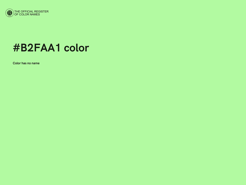 #B2FAA1 color image