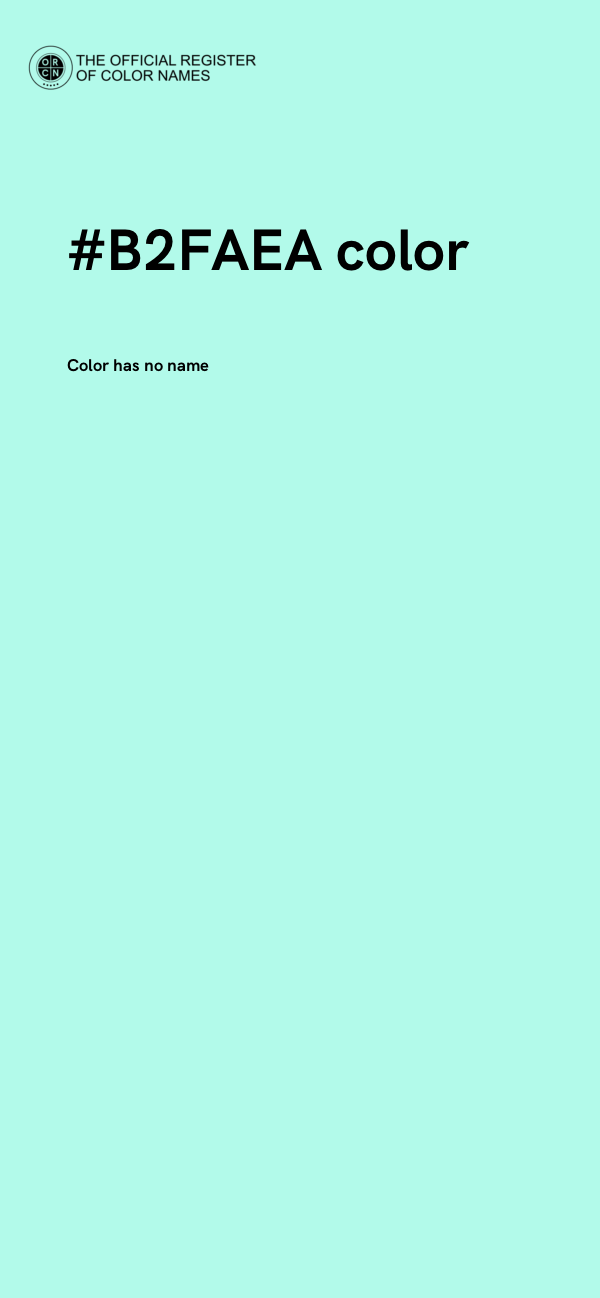 #B2FAEA color image