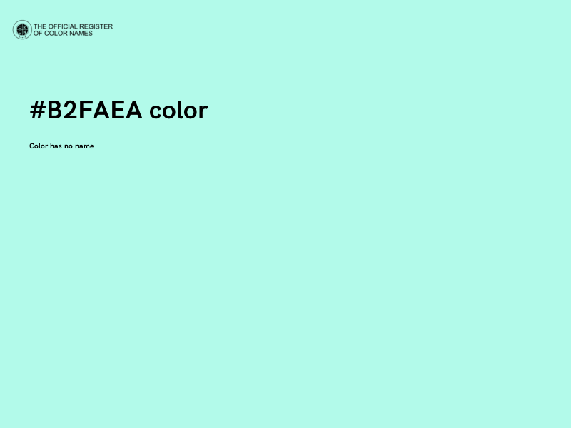 #B2FAEA color image