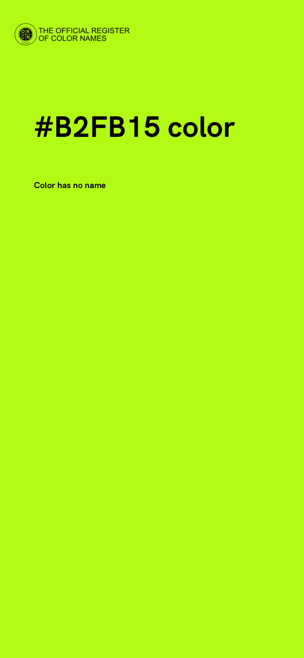 #B2FB15 color image