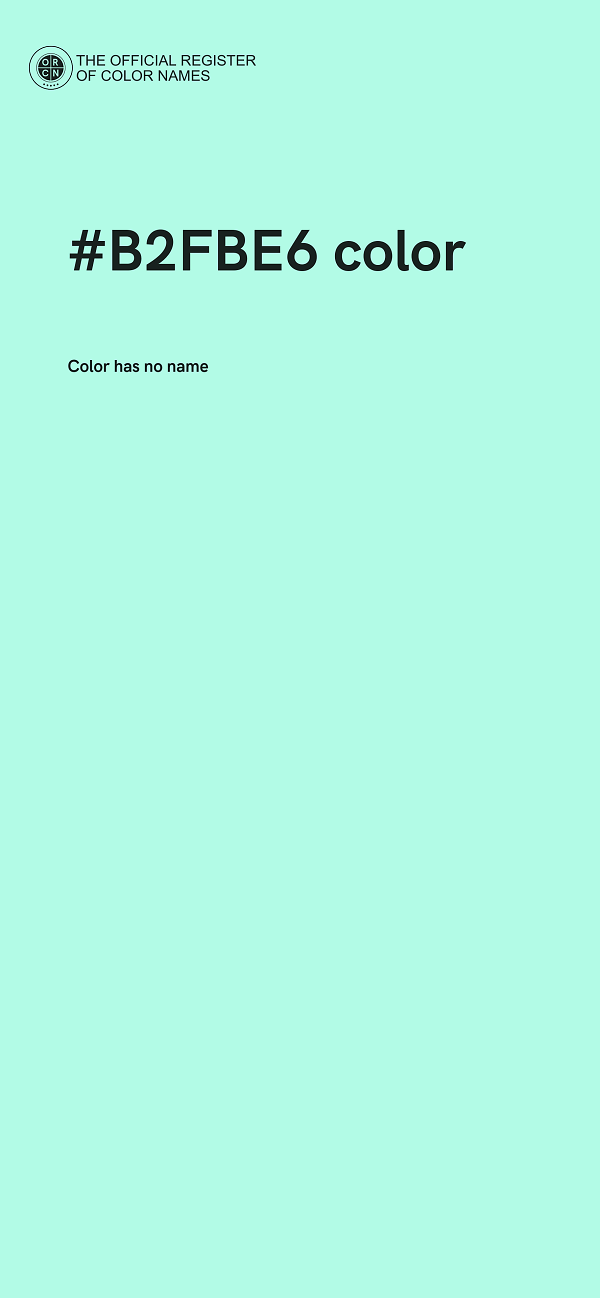 #B2FBE6 color image