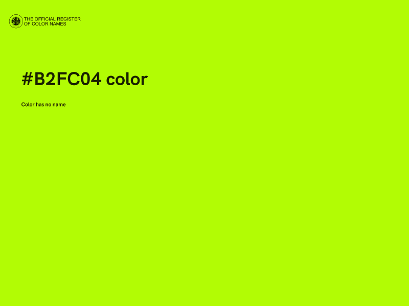 #B2FC04 color image
