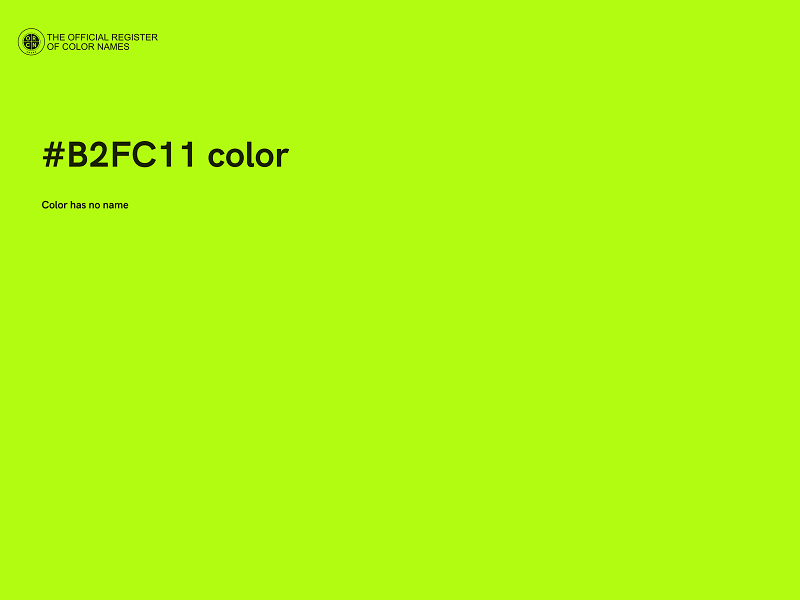 #B2FC11 color image