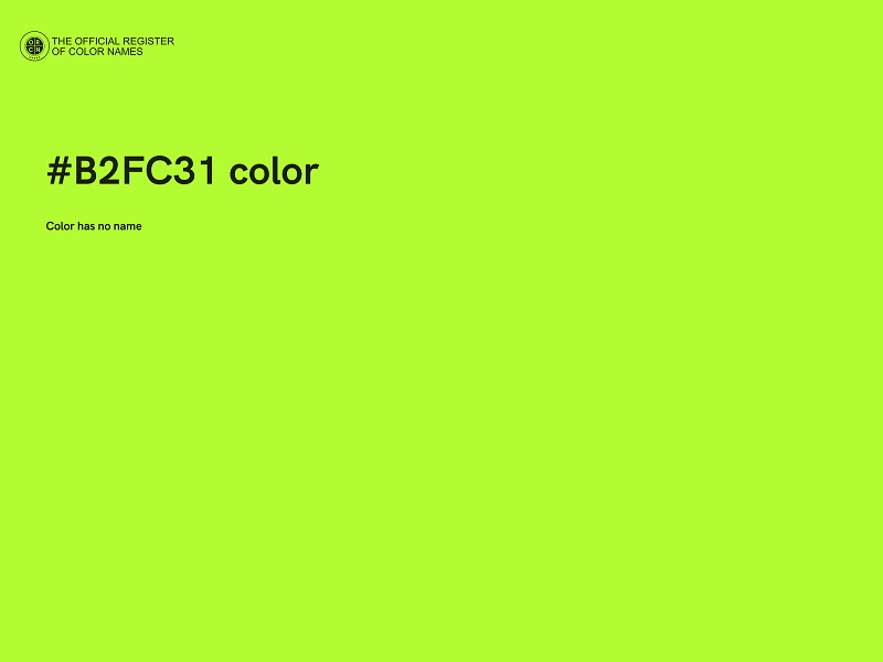#B2FC31 color image