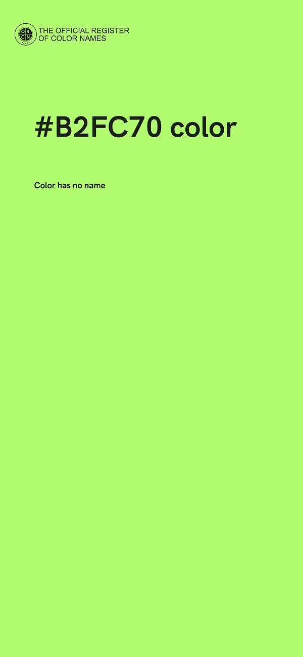 #B2FC70 color image
