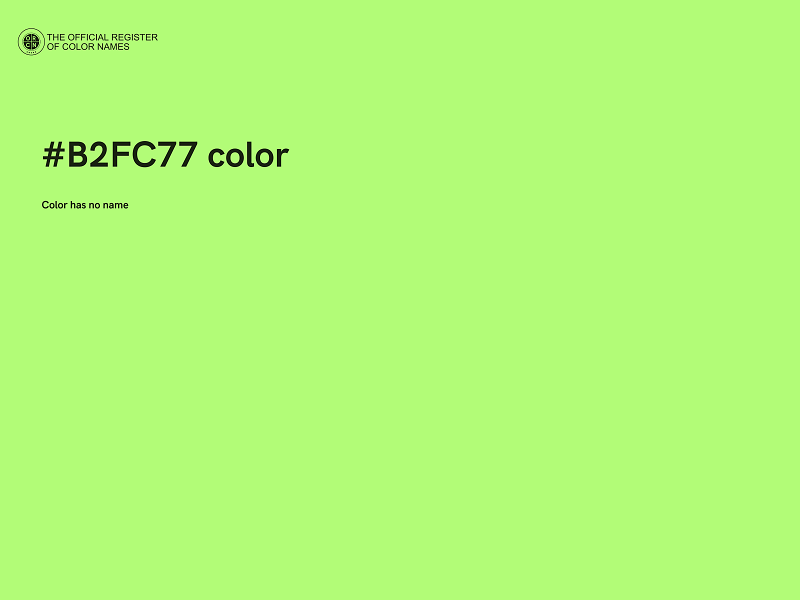 #B2FC77 color image