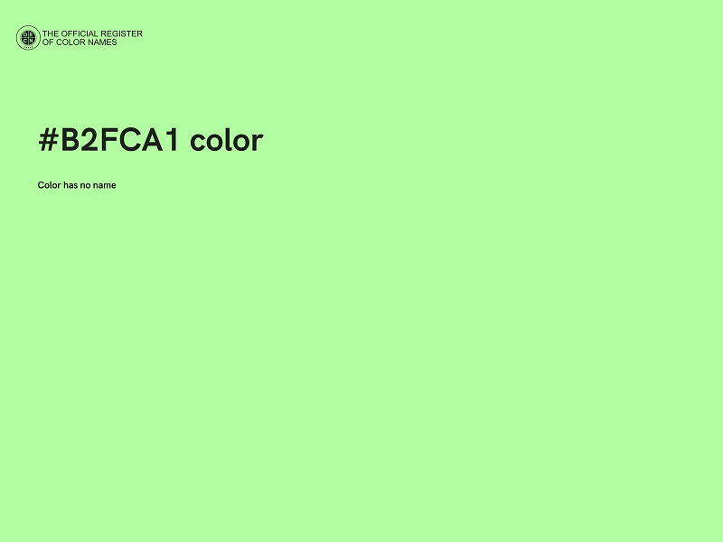 #B2FCA1 color image