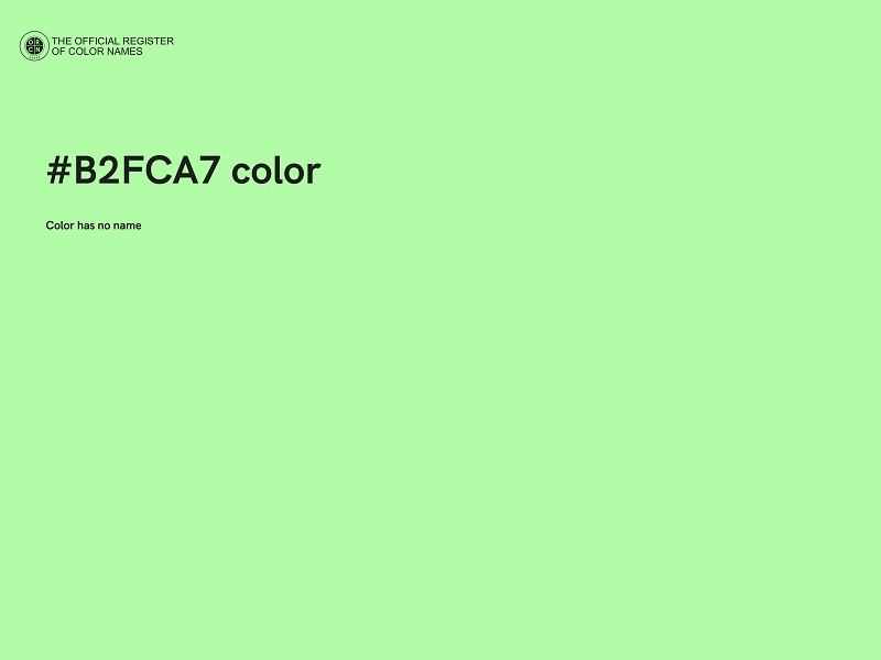 #B2FCA7 color image