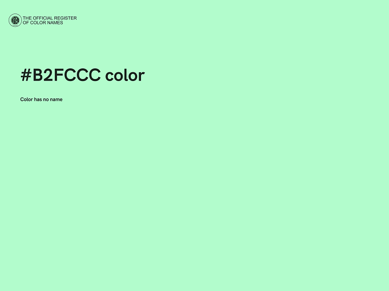 #B2FCCC color image