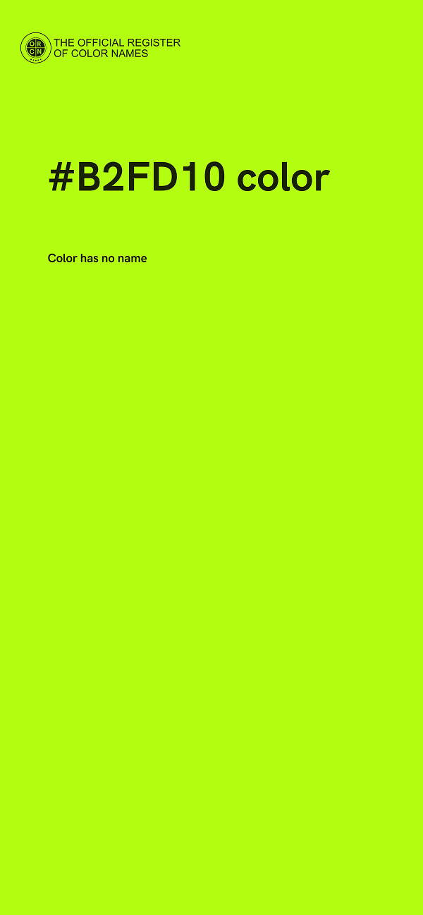 #B2FD10 color image