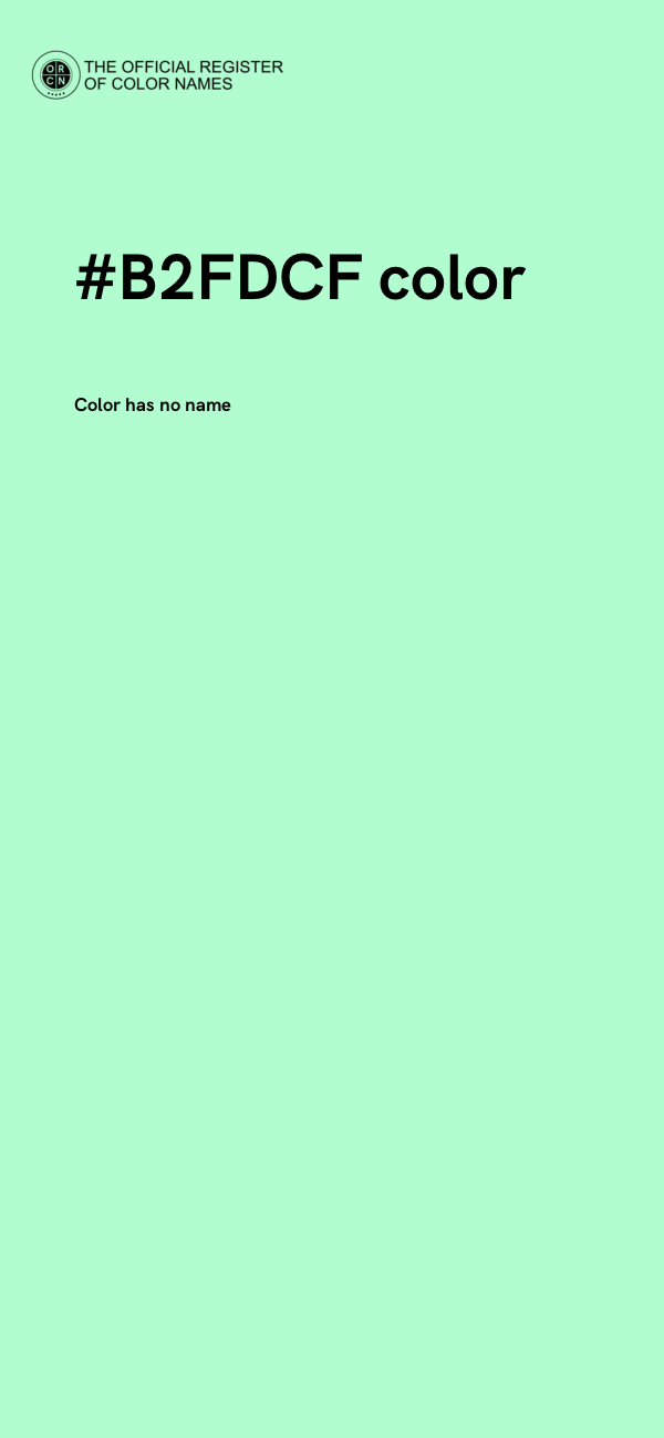 #B2FDCF color image