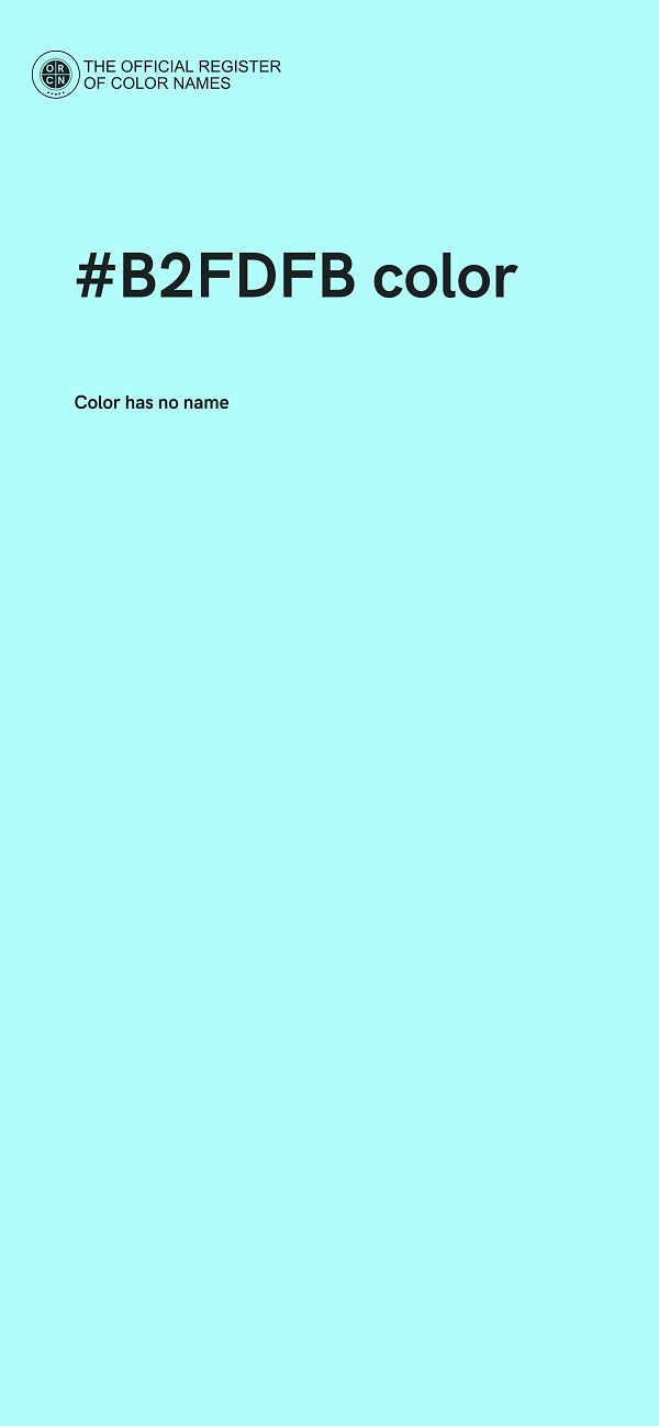 #B2FDFB color image