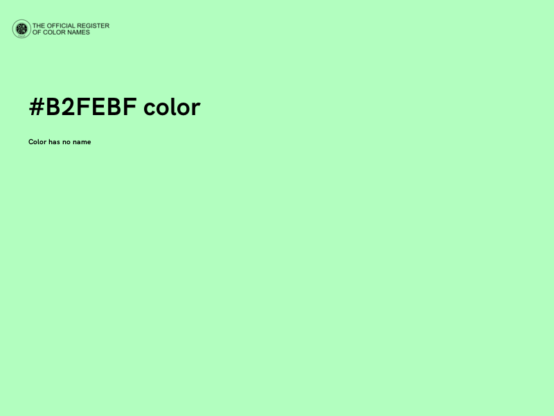 #B2FEBF color image