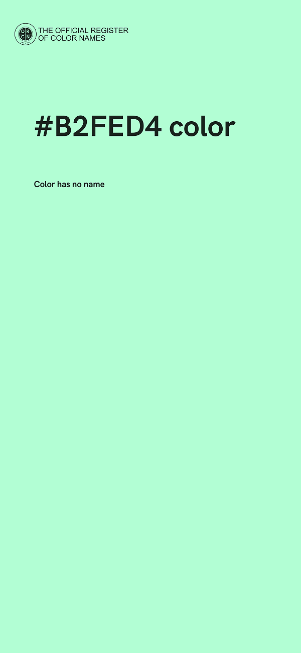 #B2FED4 color image