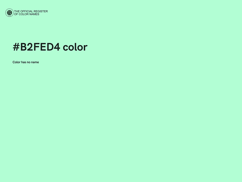 #B2FED4 color image
