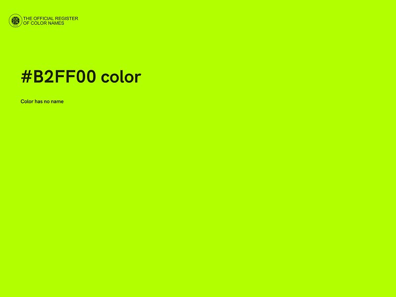 #B2FF00 color image