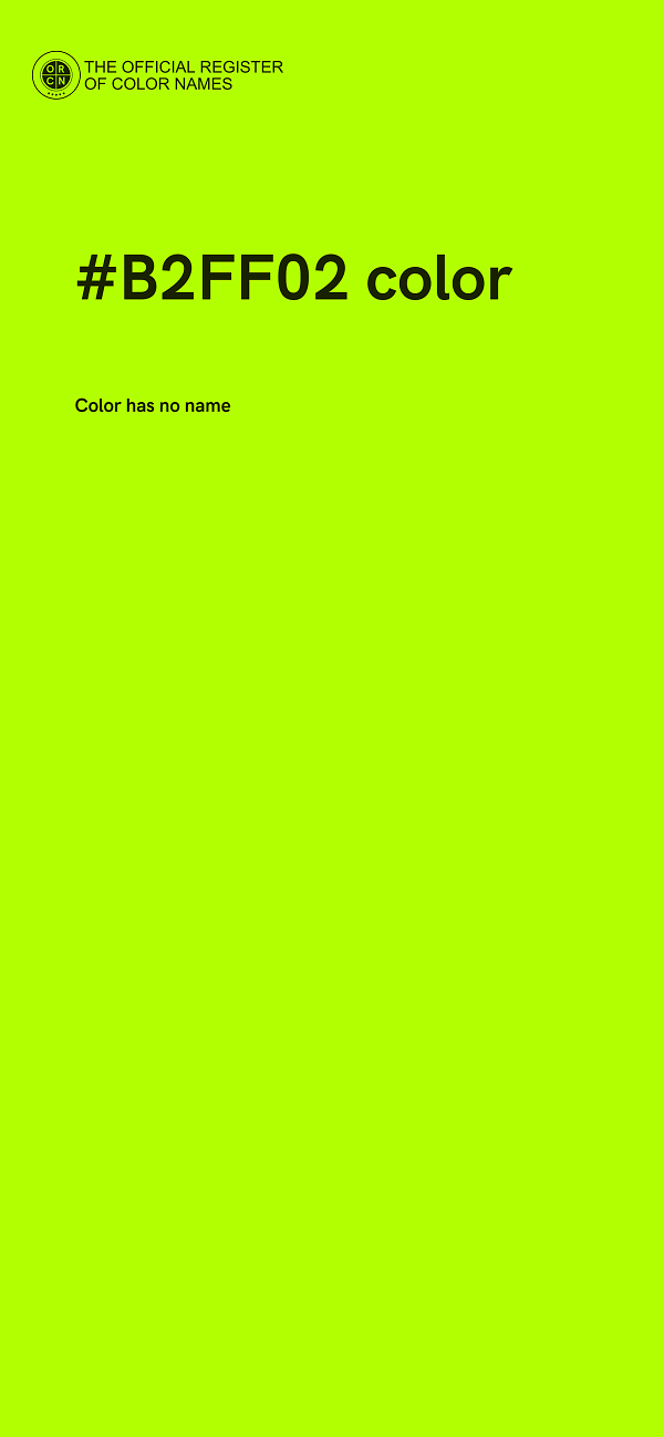 #B2FF02 color image