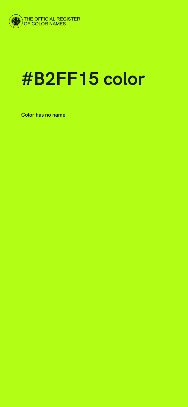 #B2FF15 color image