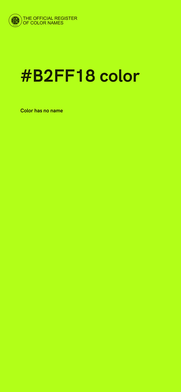 #B2FF18 color image