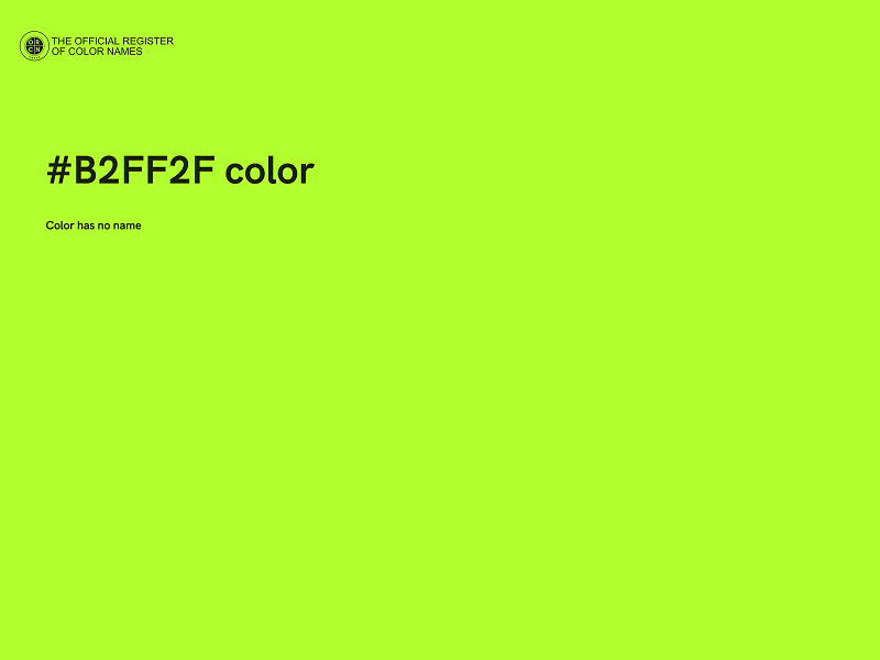 #B2FF2F color image