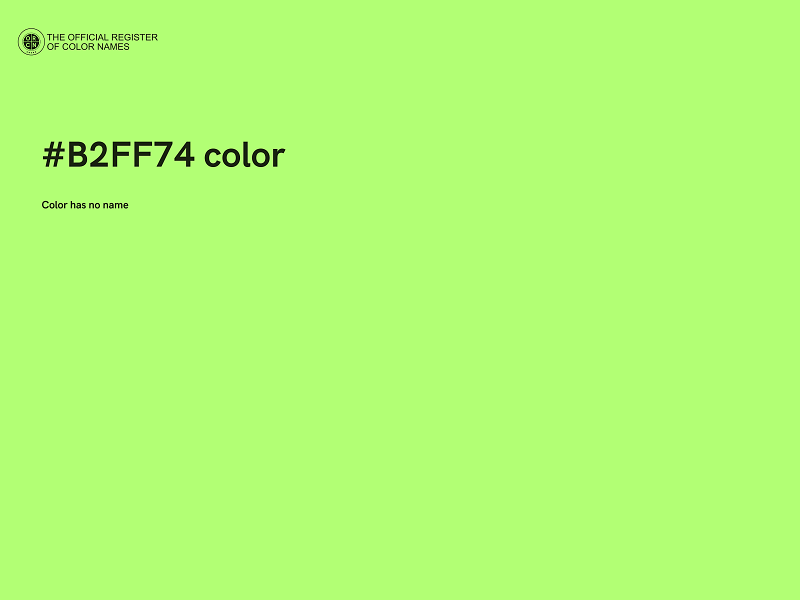 #B2FF74 color image