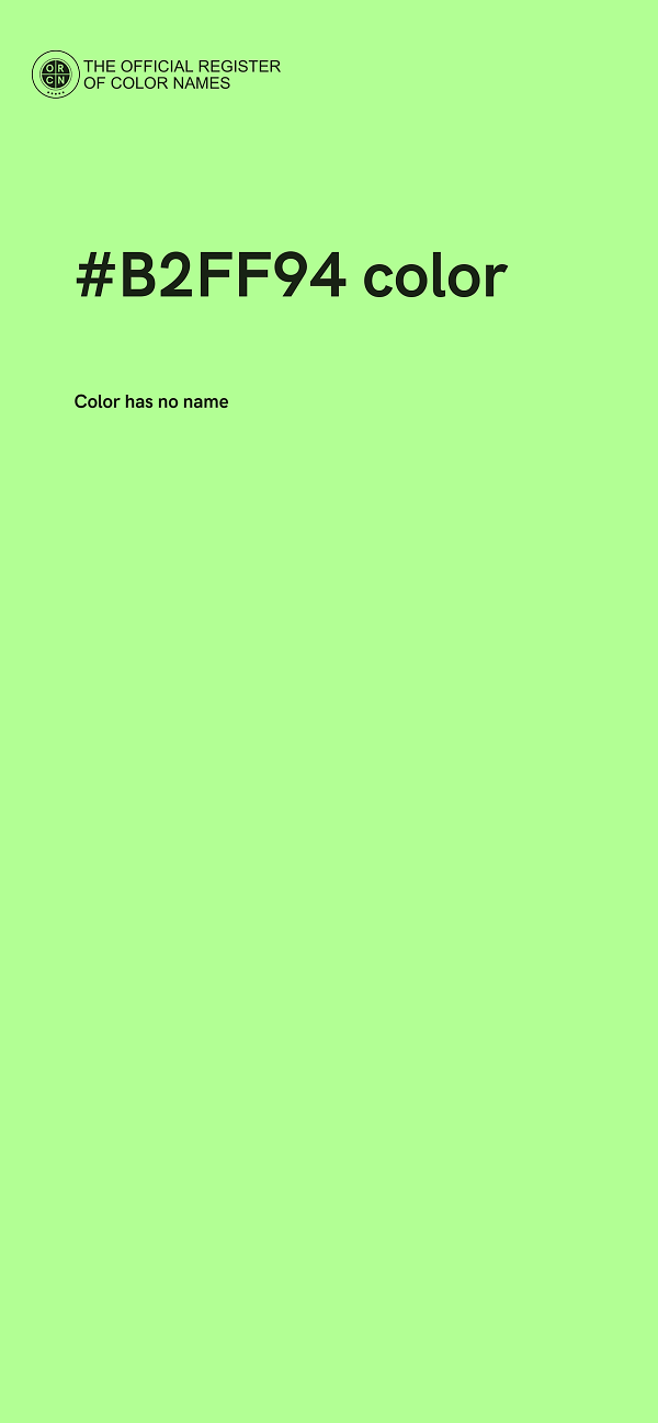#B2FF94 color image
