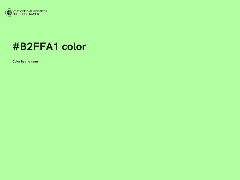 #B2FFA1 color image