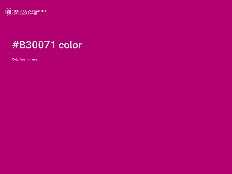 #B30071 color image