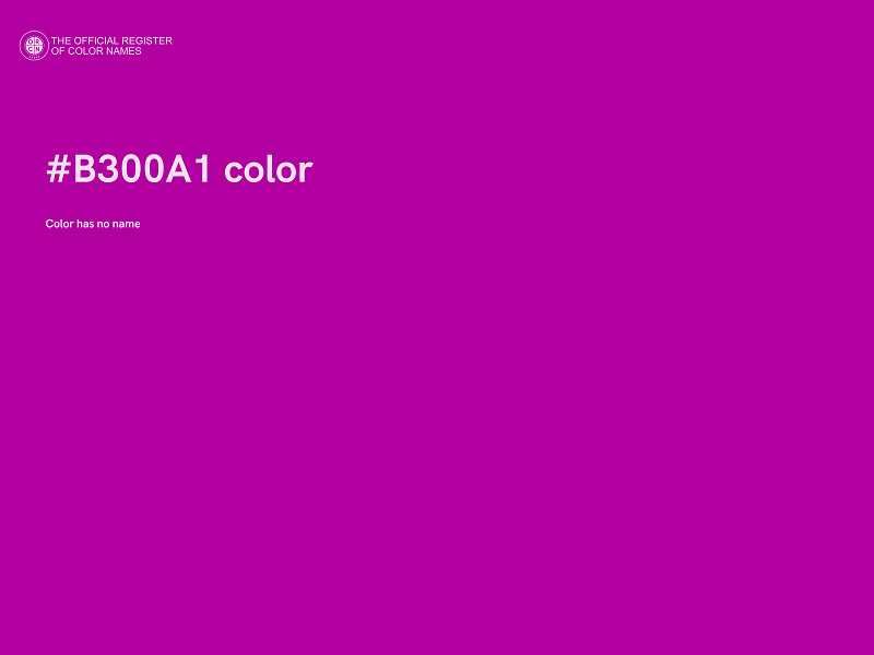 #B300A1 color image