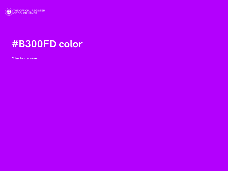 #B300FD color image