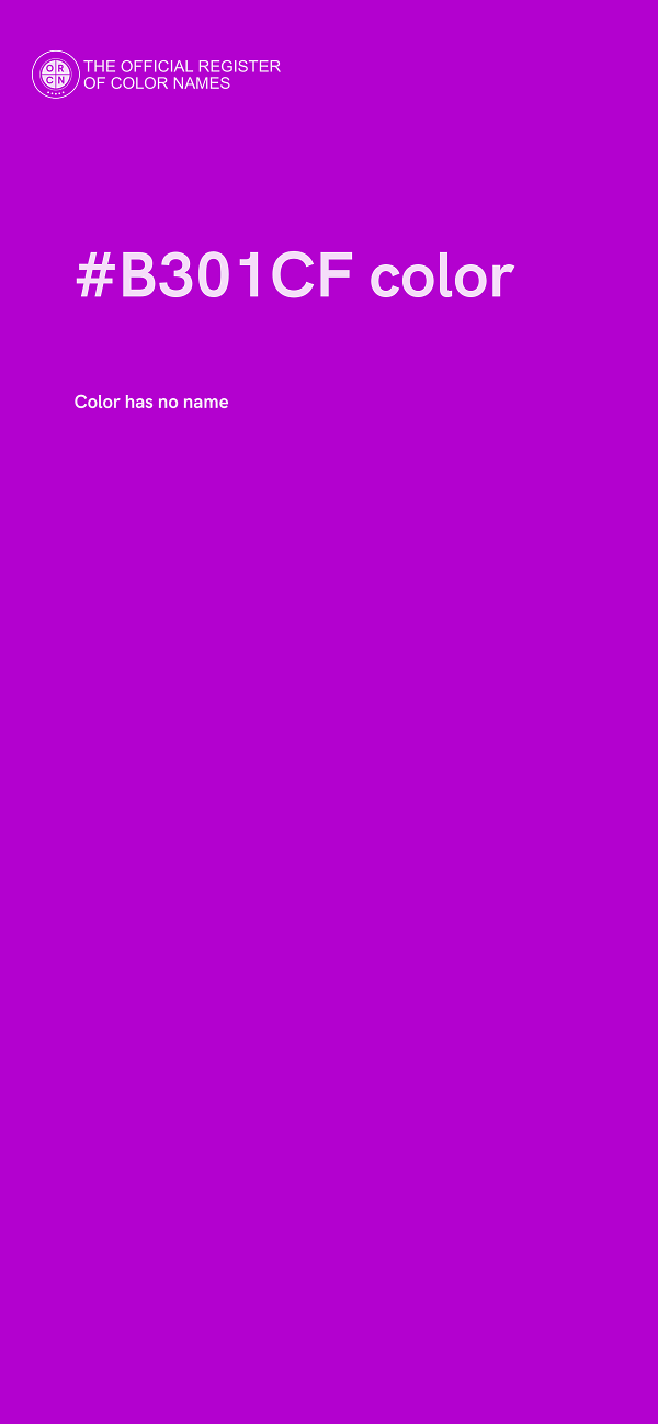 #B301CF color image